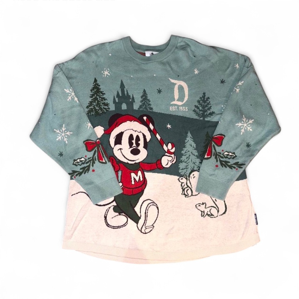 Disneyland 2022 Christmas Mickey Mouse Sprit Jersey Holiday Sweater